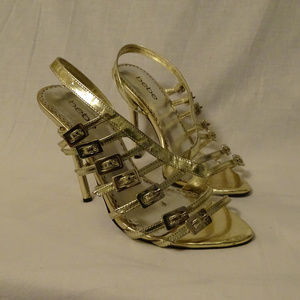 Bebe Gold Heels